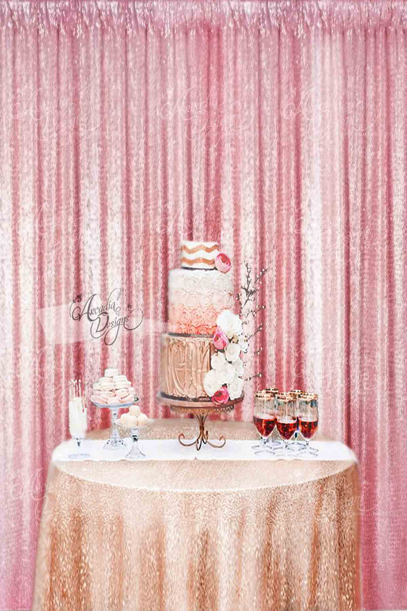 Arcadia Designs Baby Pink Sequin Backdrop