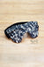 black floral print Scent free Sleep Mask only w/o Flaxseed Pillow for meditation hand made in USA exclusive by Arcadia Designs