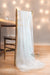 Pearl embroidered Sheer White Tulle Drape Chair Sash by Arcadia Designs or Romantic Bridal Chair Decoration Elegant chair decoration for either Chiavari chairs or Folding chairs in a bridal shower wedding reception the sweet host table birthday party ceremony celebration Event Reception Engagement Decoration