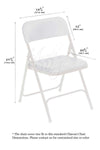 Arcadia Designs Natural White Rose Folding Chair Slipcover White Blush Pink