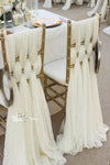 Braided Ivory Chiffon Chair Sash