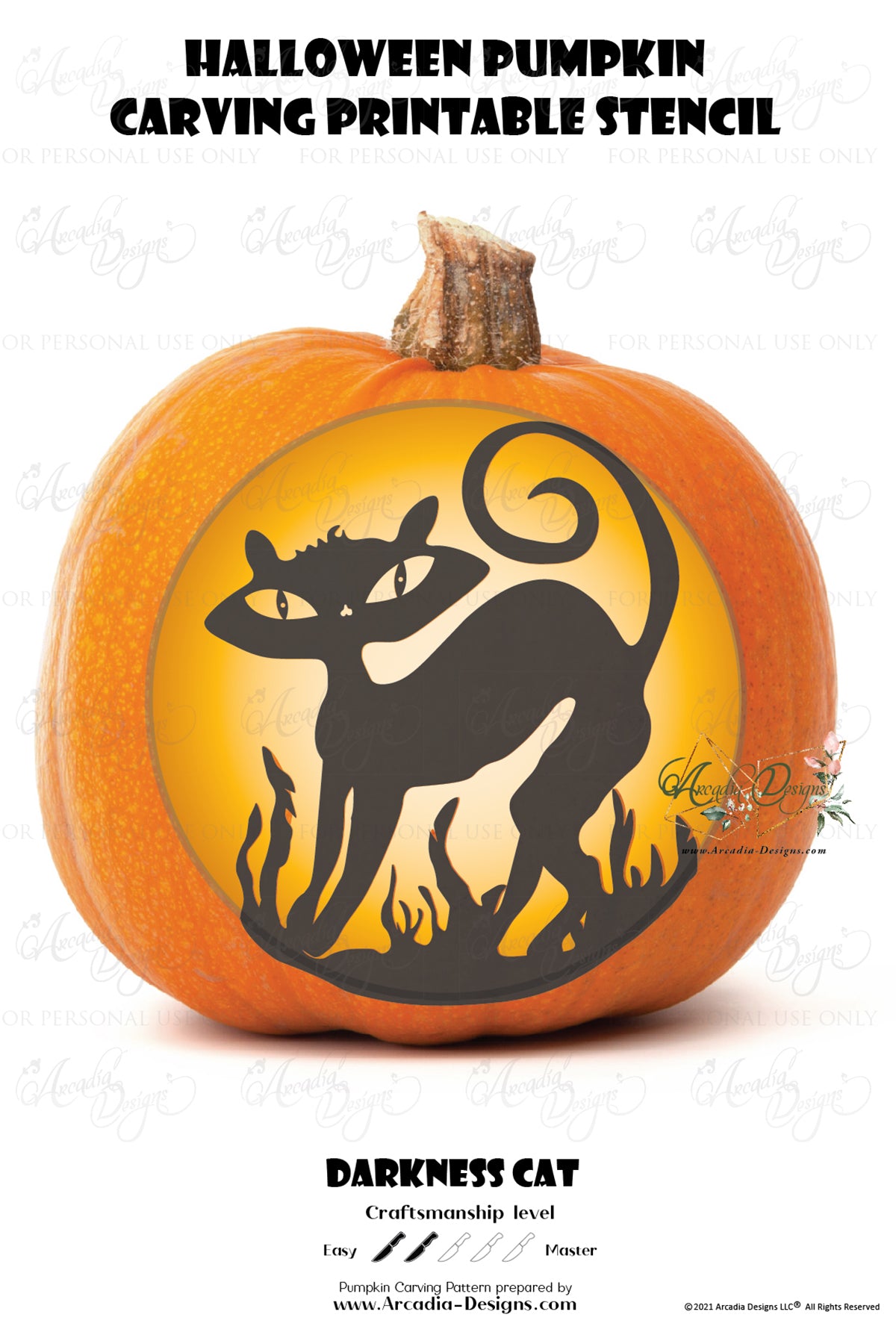 Halloween Skeleton Cat & Black Cat Pumpkin Carving Printable Stencil, – Arcadia Designs halloween-skeleton-cat-black-cat-pumpkin-carving-printable-stencil-arcadia-designs