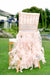 Arcadia Designs Pale Gold Ruffled Bridal Chair Cover Pink