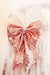 Arcadia Designs Rose Gold Sequin Large Waist Bow Rose Gold Rose Pink
