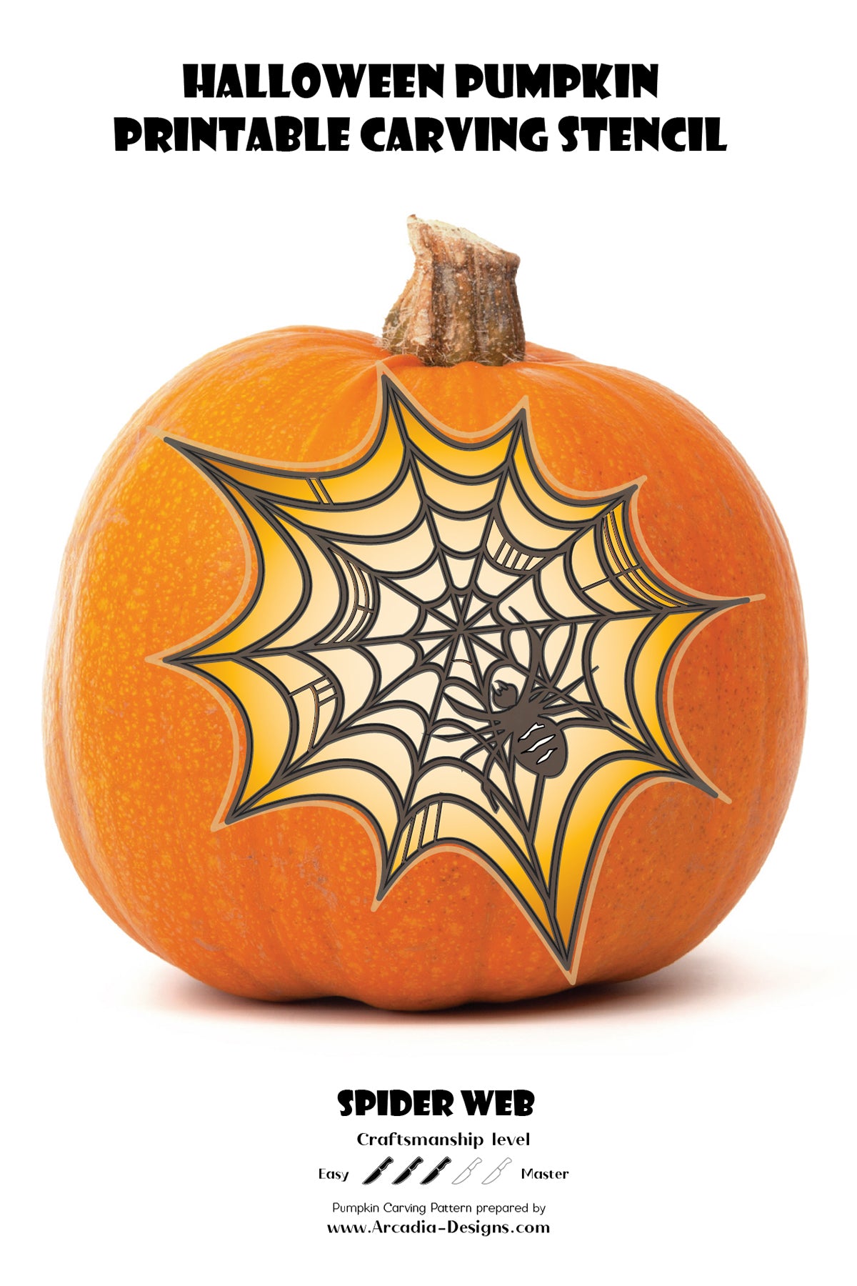 Halloween Spider web Printable Stencil – Arcadia Designs halloween-spider-web-printable-stencil-arcadia-designs