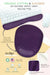 dark purple amethyst Organic Cotton & Flaxseed Keyboard rest and Mouse Pad hand made in USA exclusive by Arcadia Designs