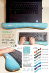 Blue whale Organic Cotton & Flaxseed Keyboard rest hand made in USA exclusive by Arcadia Designs