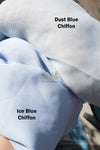 dusty blue ice blue Silky soft Chiffon Napkins by Arcadia Designs LLC