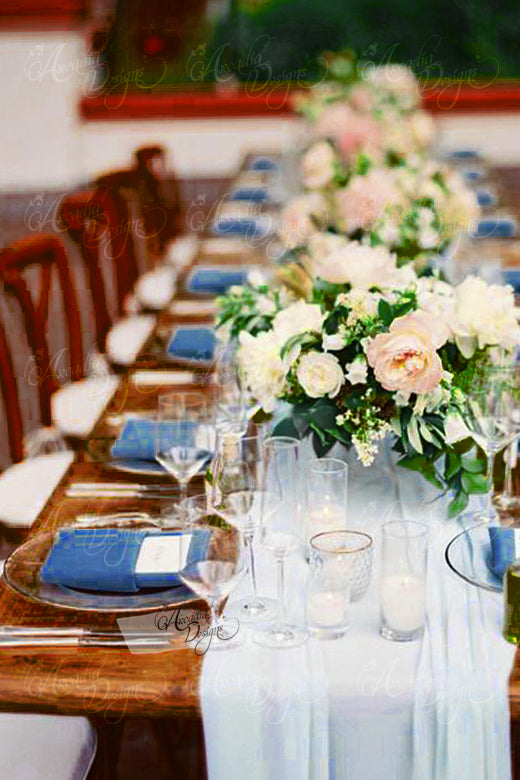 Arcadia Designs navy blue square linen napkin for thanksgiving wedding reception dinner