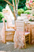 Arcadia Designs Blush Pink Ruffled Bridal Chair Cover